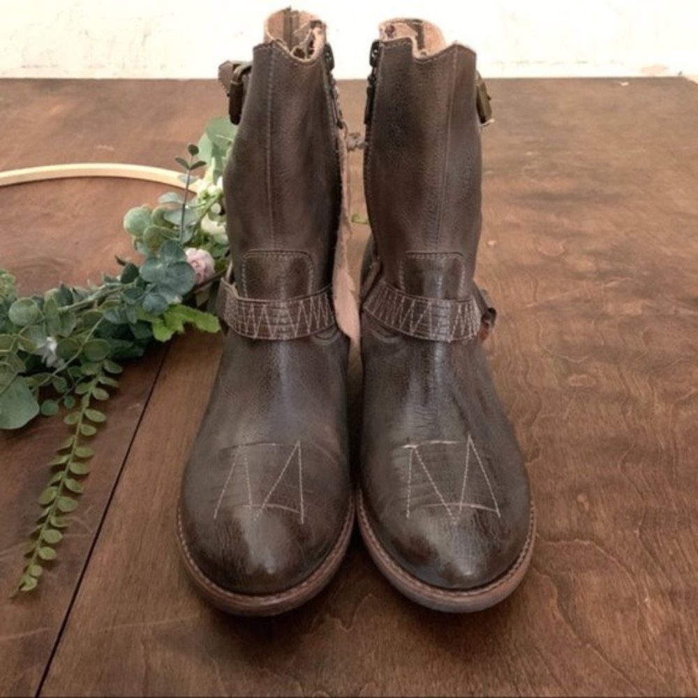 NWT Bed Stu Yellowstone Leather Moto Booties | 7.5 - Picture 3 of 7